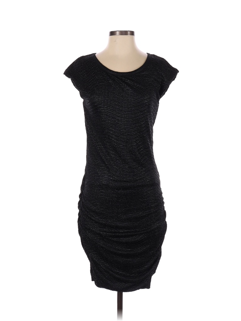 Seed 100% Polyester Solid Black Casual Dress Size S - photo 1