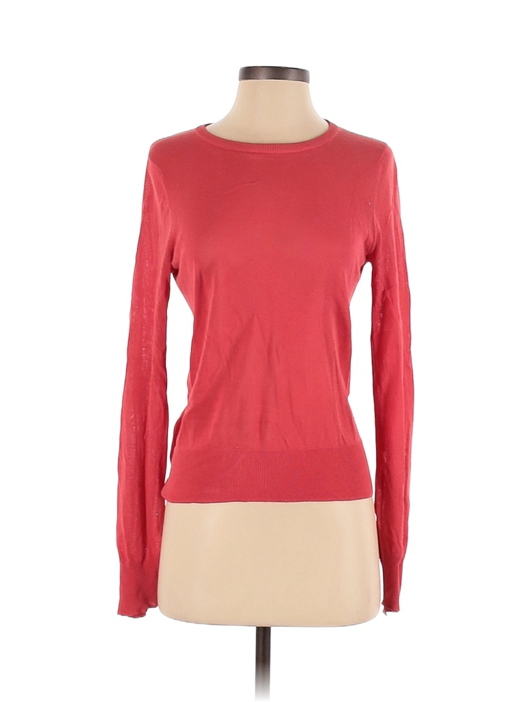 A.L.C. 100% Cotton Color Block Solid Red Pullover Sweater Size S - 90% ...