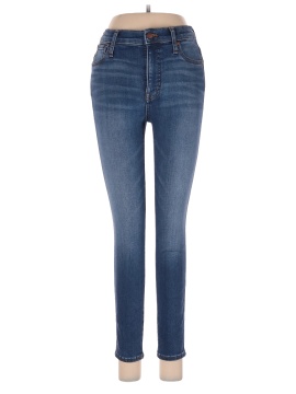 Madewell Petite 10" High-Rise Skinny Jeans in Bradshaw Wash (view 1)