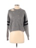 Saks Fifth Avenue Marled Gray Pullover Sweater Size S - photo 1