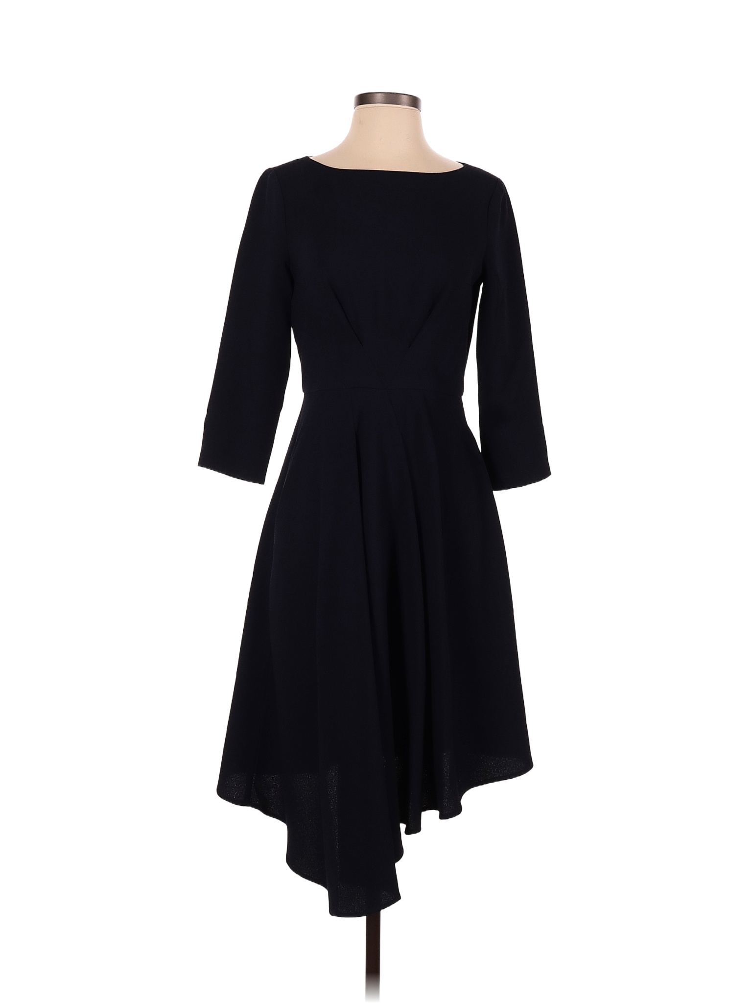 Harper Rose 100% Polyester Solid Black Blue Casual Dress Size 6 - 79% ...