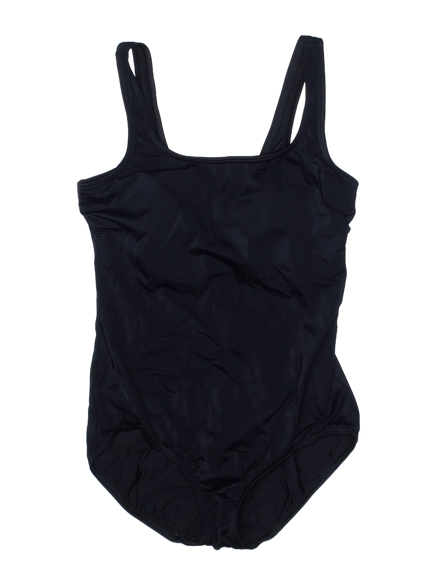 Lands' End Solid Black One Piece Swimsuit Size 8 - 74% off | thredUP