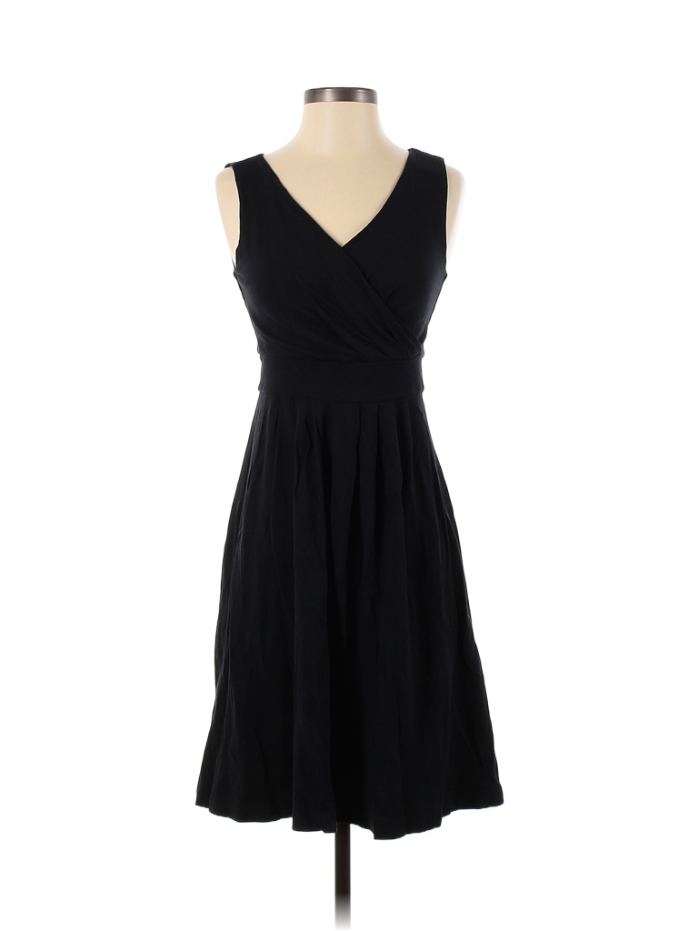 Lands' End Solid Black Casual Dress Size XS - 81% off | thredUP