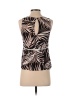 Wish 100% Viscose Brown Black Sleeveless Blouse Size XS - photo 2
