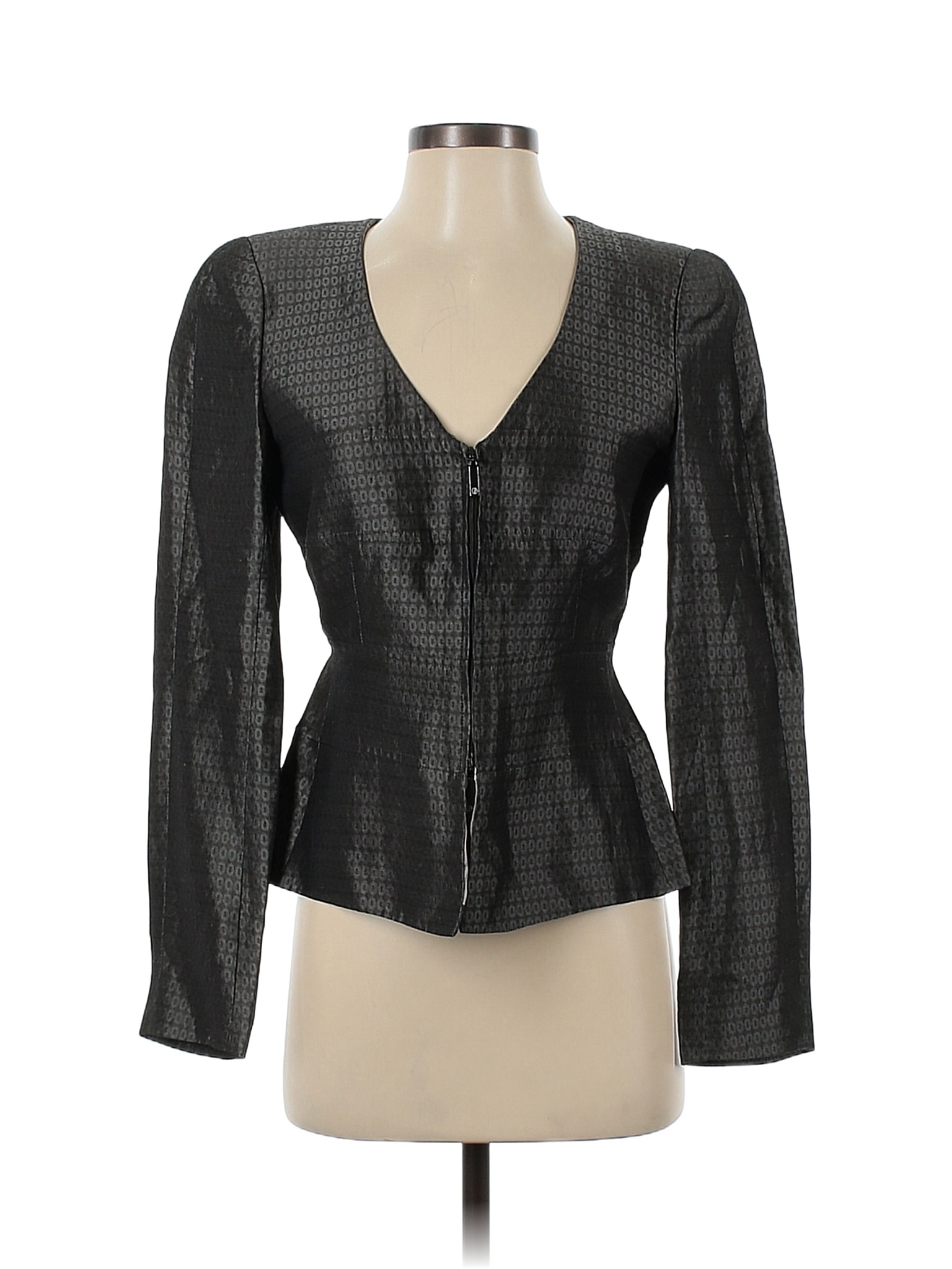 Giorgio Armani Black Silver Blazer Size 40 (IT) - 95% off | thredUP