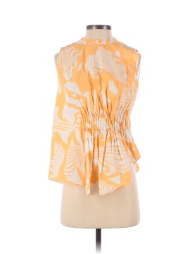 Genny Tropic Orange Rouched Top (view 1)
