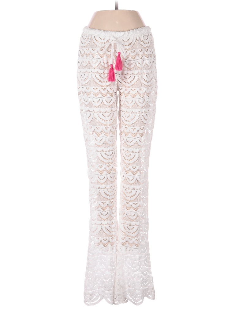 Miken Swim 100% Polyester White Ivory Swimsuit Cover Up Size S - 55% ...