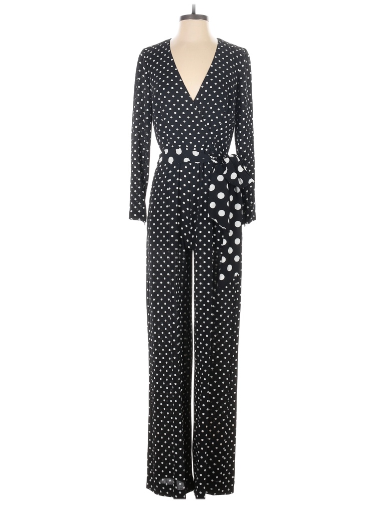 Eliza J Polka Dots Black Jumpsuit Size 4 - 86% off | thredUP
