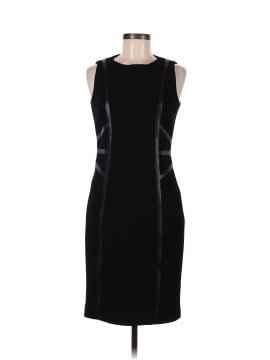 Michael Kors Collection Leather Trim Cocktail Dress (view 1)