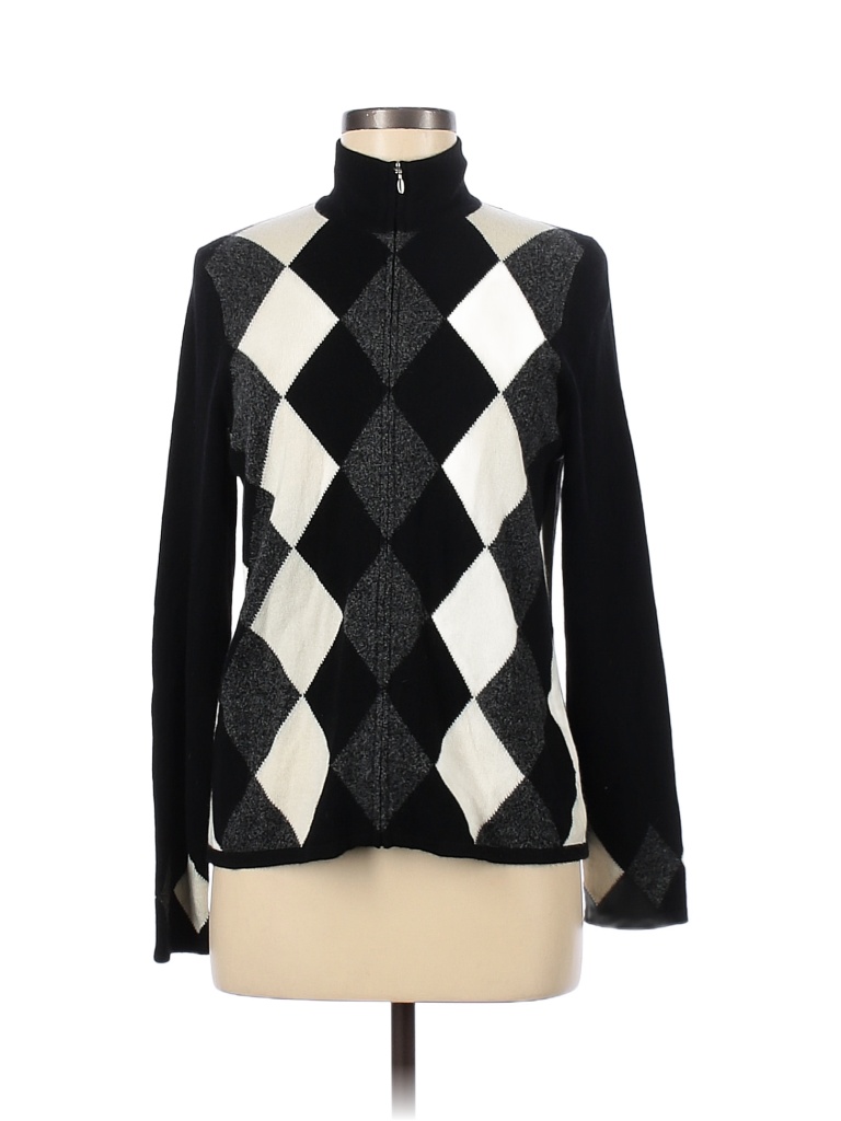 Pull En Cachemire à Col V - Clubhouse Collection Noir Taille XL - Pour Le Golf Et Le Quotidien