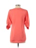 Angie 100% Polyester Orange Pink Short Sleeve Blouse Size S - photo 2