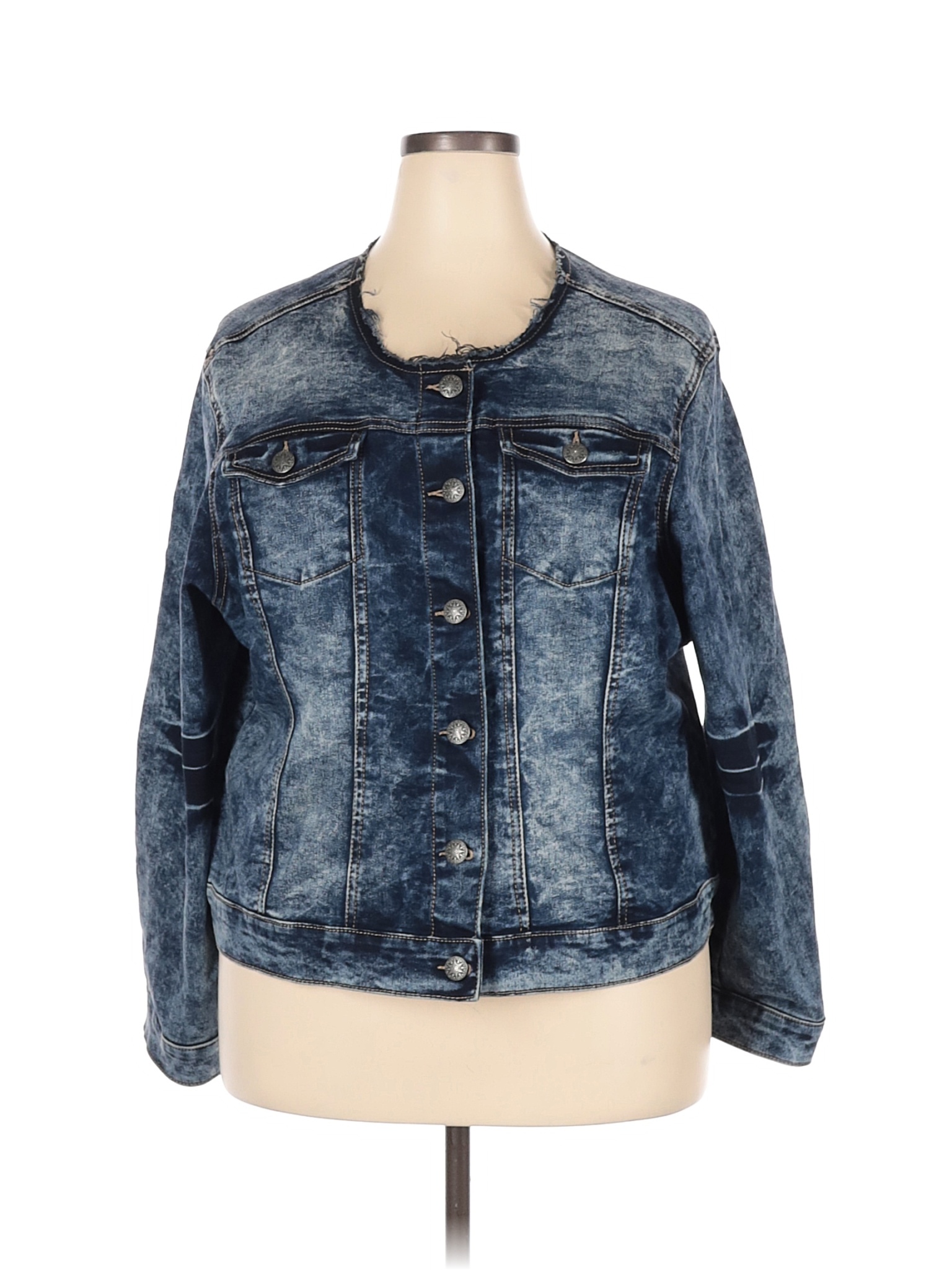 Ashley Stewart Blue Denim Jacket Size 22 - 24 Plus (Plus) - 70% off ...