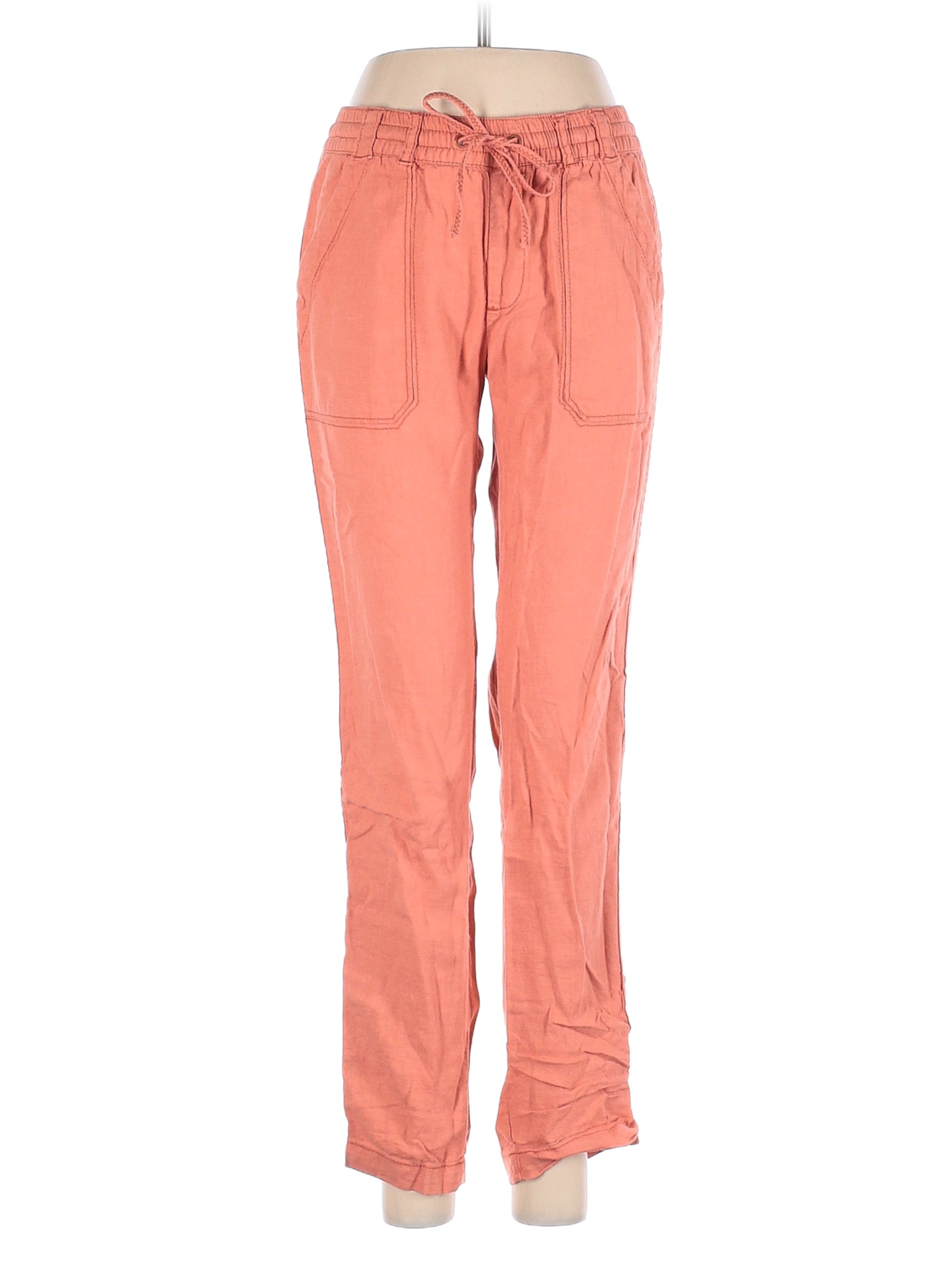 Hei Hei Solid Pink Linen Pants Size XS 80 off thredUP