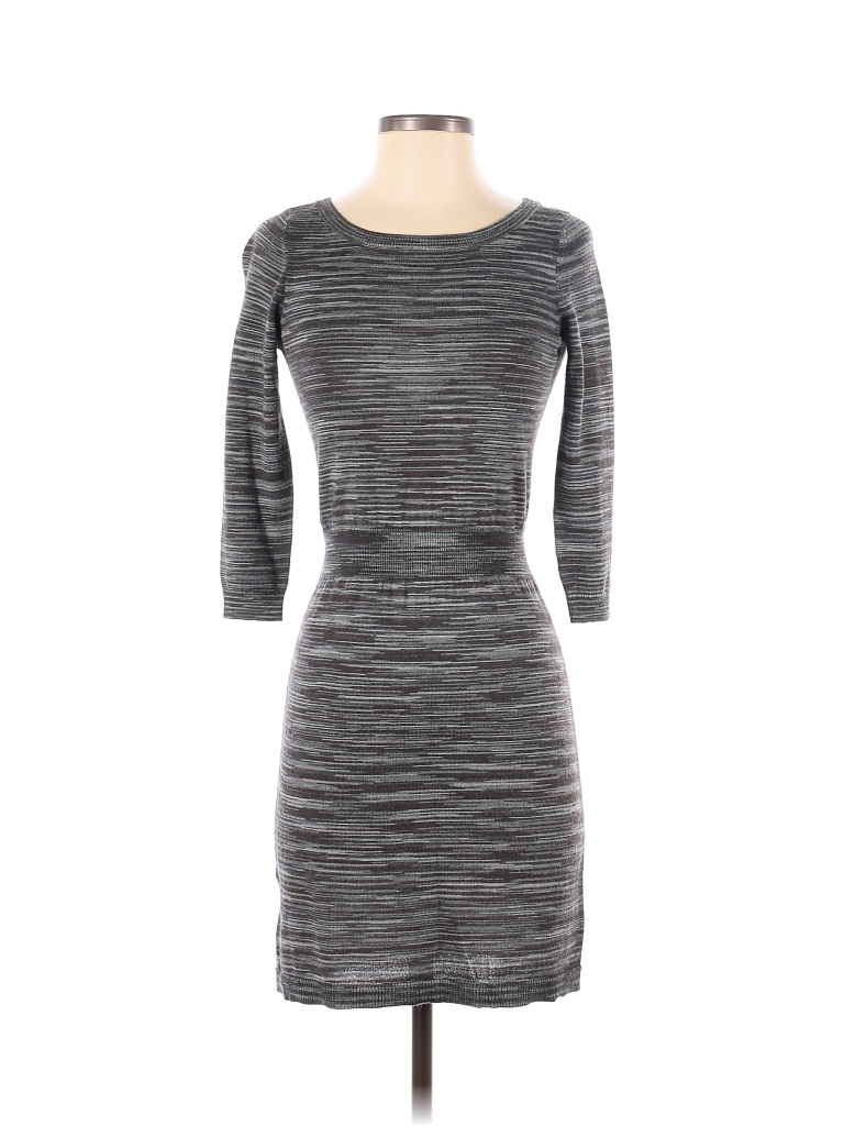 Jupe Crayon Ann Taylor Loft, Taille 6, Grise, Longueur Sous Le Genou