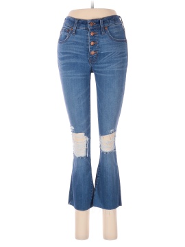 Madewell Cali Demi-Boot Jeans in Bronson Wash: Button-Front Edition (view 1)