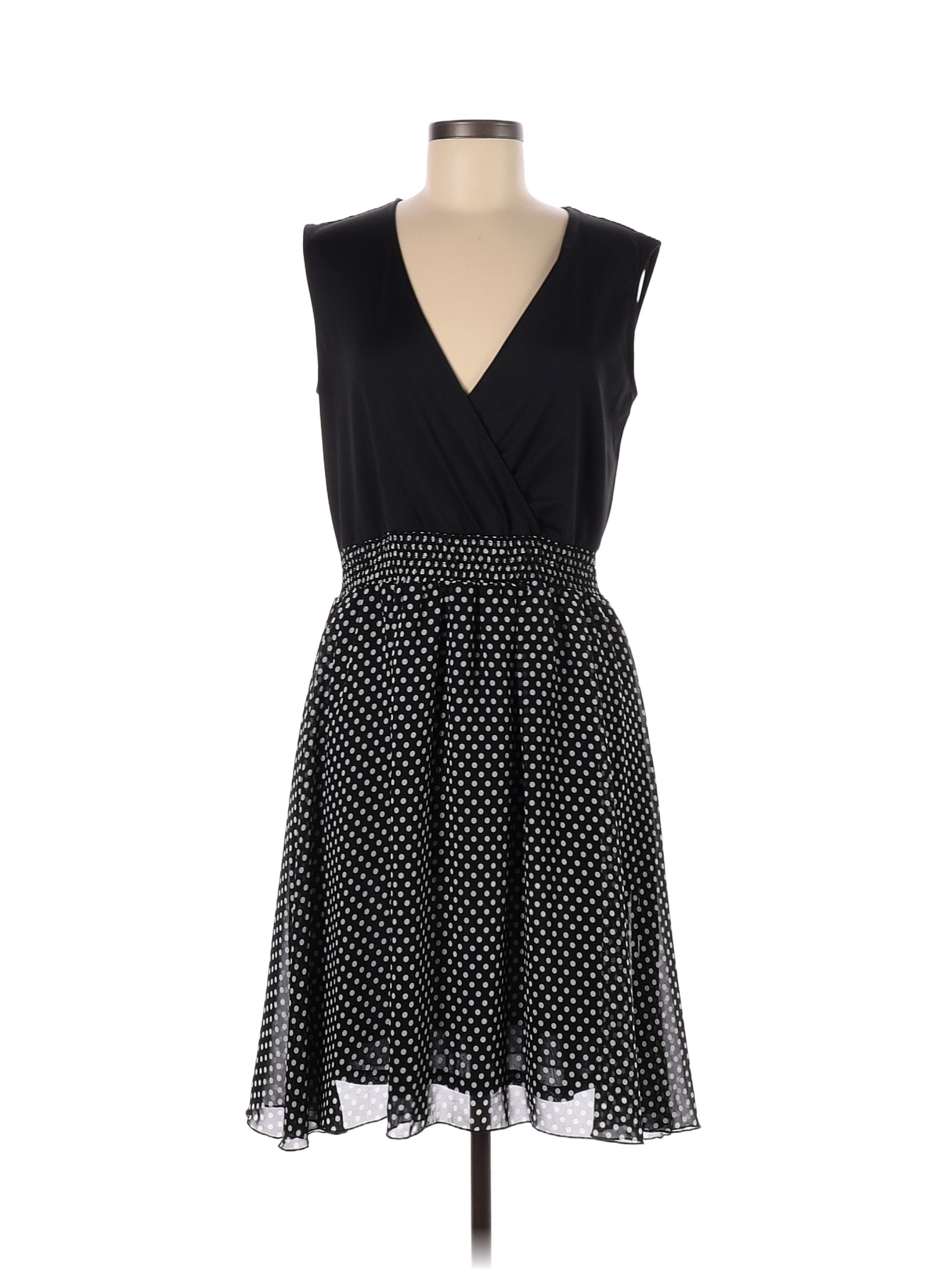 Signature collection Polka Dots Black Casual Dress Size M - 71% off ...