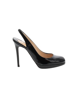 Christian Louboutin Patent Leather Slingback Pumps 100 mm (view 1)