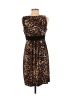 Ronni Nicole Animal Print Color Block Leopard Print Multi Color Brown Casual Dress Size 8 - photo 2