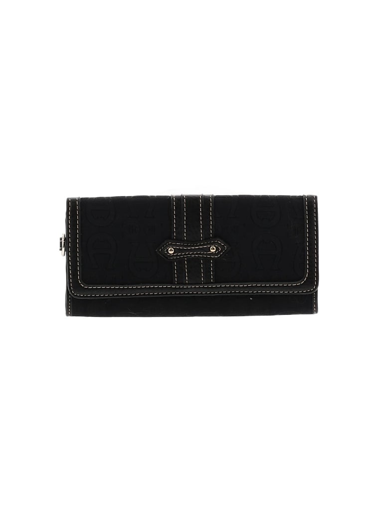 Etienne Aigner Solid Black Wallet One Size - photo 1