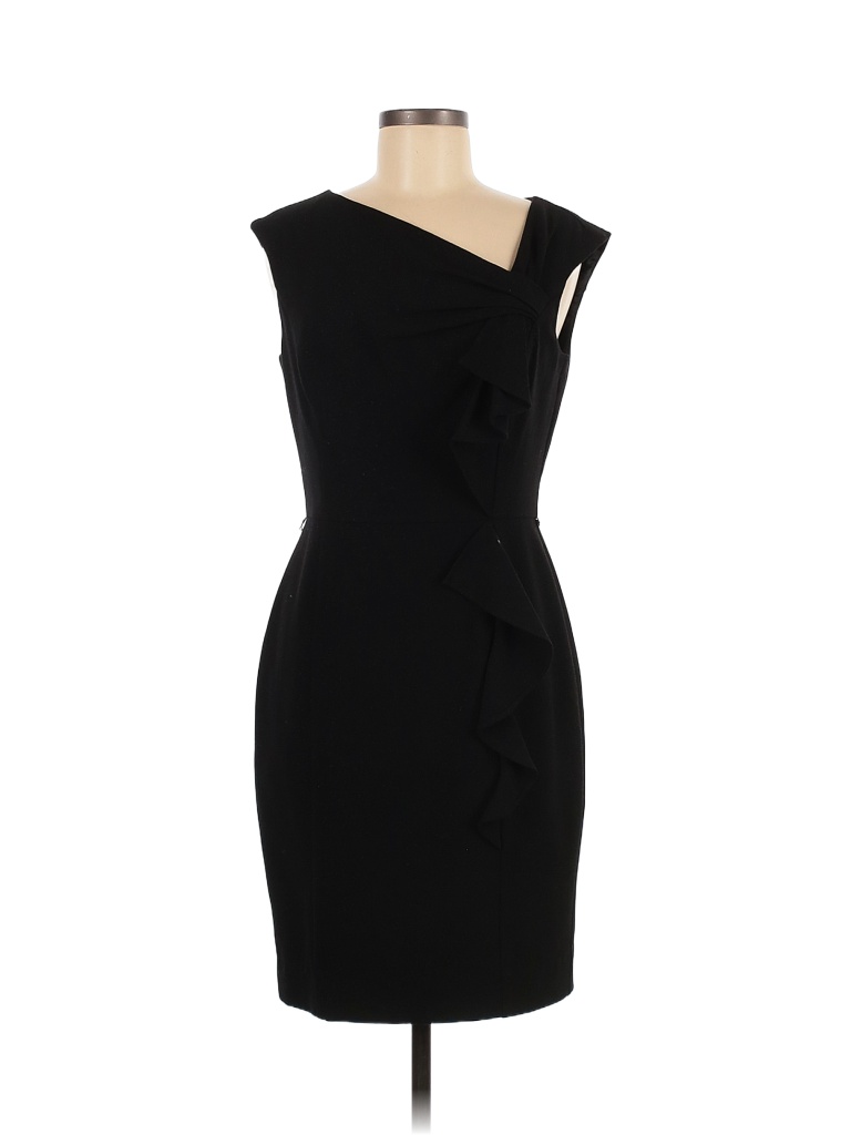 White House Black Market Solid Black Cocktail Dress Size 8 73 off