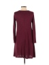 Old Navy Solid Marled Burgundy Casual Dress Size XS - photo 2