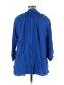 Karen Kane 100% Rayon Solid Blue Short Sleeve Blouse Size 0X (Plus) - photo 2