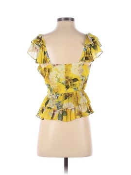 Marissa Webb Collective Yellow Floral Ruffle Top (view 2)