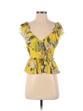 Marissa Webb Collective Yellow Floral Ruffle Top (view 1)