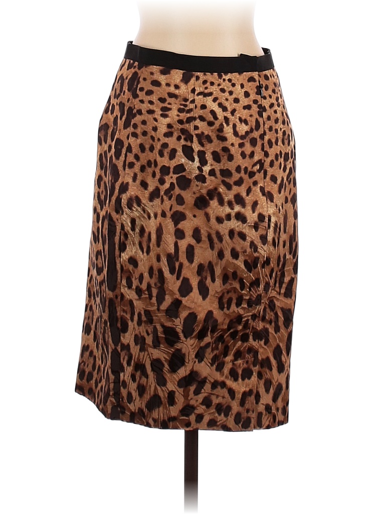 Dolce & Gabbana Animal Print Brown Casual Skirt Size EU (IT) 40 / US 4 - photo 1