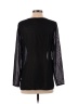 Nicole 100% Polyester Black Long Sleeve Blouse Size S - photo 2