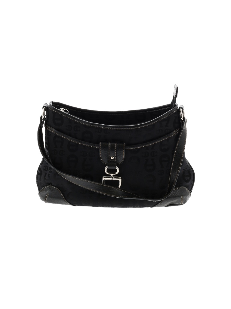 Etienne Aigner Solid Black Shoulder Bag One Size - photo 1