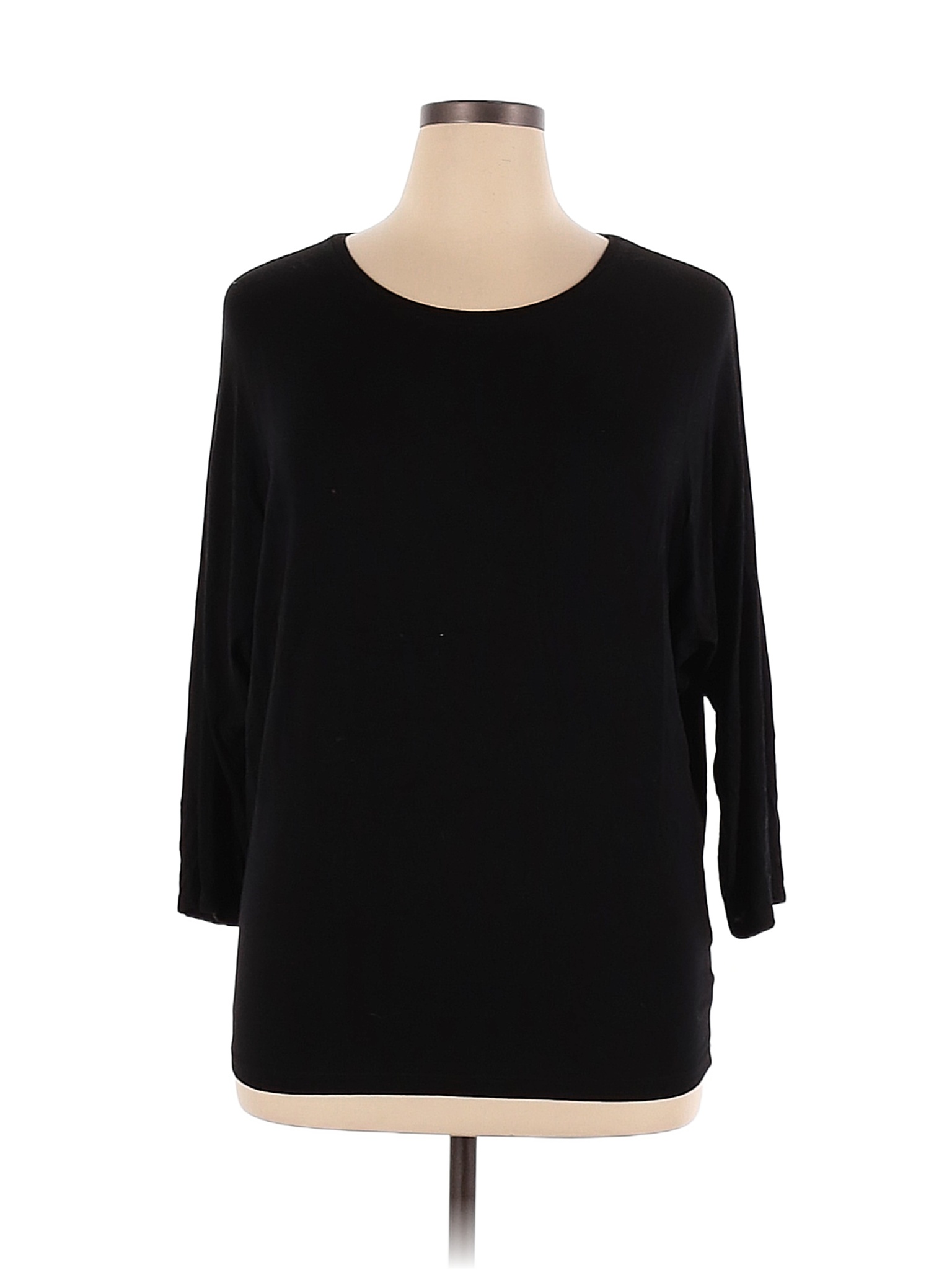 Rachel Zoe Solid Black Long Sleeve Top Size XL - 91% off | thredUP