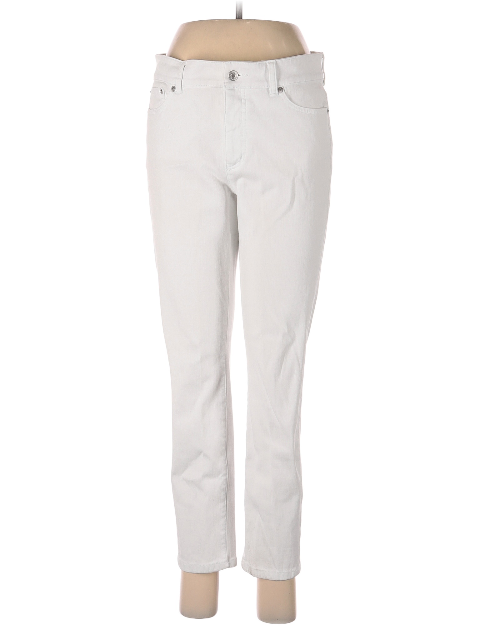 Lauren by Ralph Lauren 100% Cotton Solid White Jeans Size 8 - 67% off ...