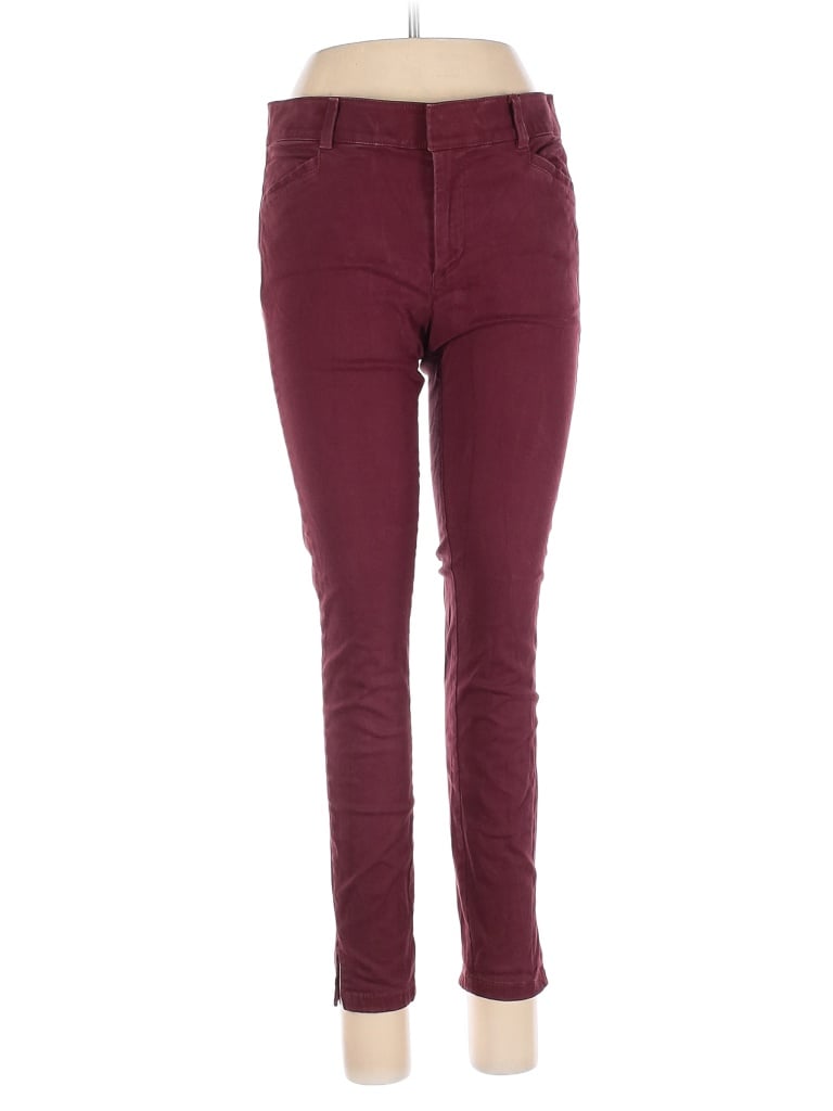 Pre-owned Ann Taylor Loft Khaki Pant In Burgundy