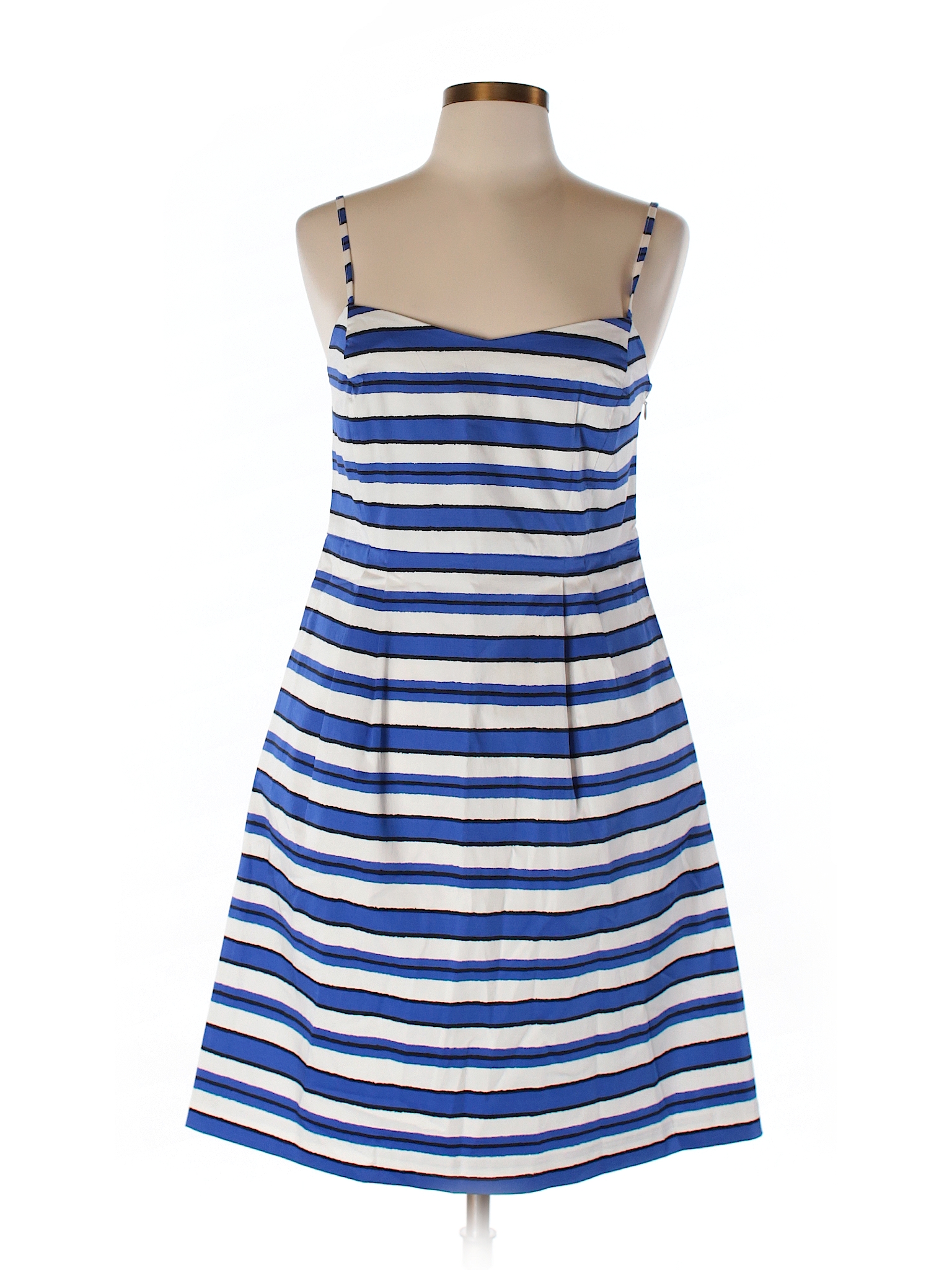 Gap 100% Cotton Stripes Navy Blue Casual Dress Size 10 - 74% off | thredUP