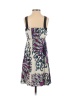 Alice & Trixie 100% Silk Color Block Floral Purple Casual Dress Size XS - photo 2
