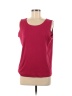 Lauren Brooke Burgundy Sleeveless T-Shirt Size M - photo 1