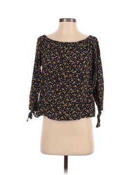 Madewell Silk Off-the-Shoulder Top in Falling Leaves (view 1)