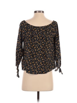 Madewell Silk Off-the-Shoulder Top in Falling Leaves (view 2)
