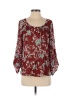 Tommy Bahama 100% Cupro Floral Colored Brown Long Sleeve Blouse Size XS - photo 1