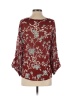 Tommy Bahama 100% Cupro Floral Colored Brown Long Sleeve Blouse Size XS - photo 2
