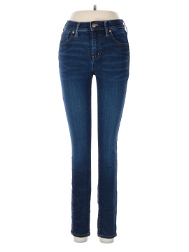 Madewell 9" Mid-Rise Skinny Jeans in Larkspur Wash: TENCEL&trade; Denim Edition (view 1)