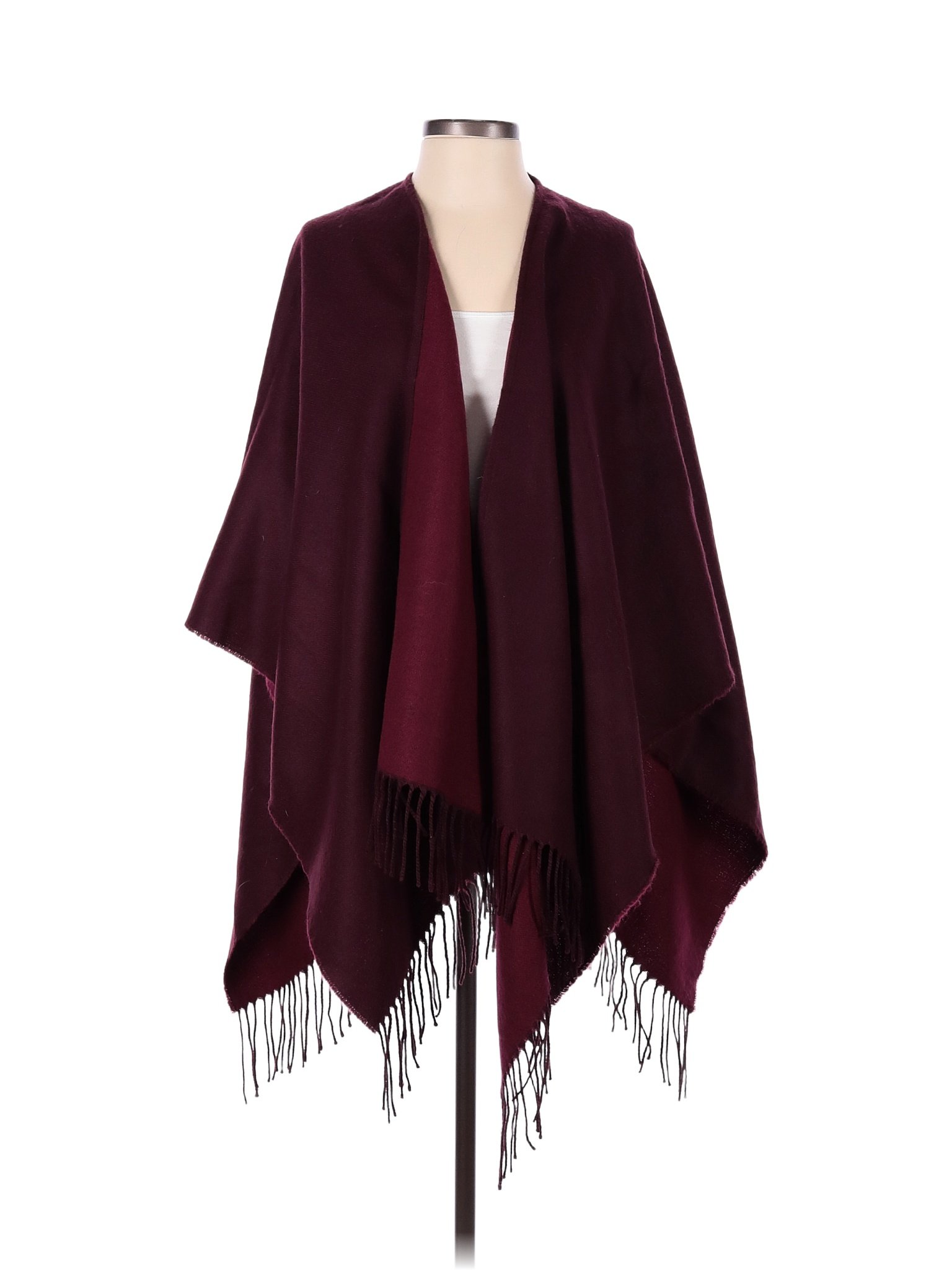 J.Jill 100% Acrylic Burgundy Wrap One Size - 70% off | thredUP