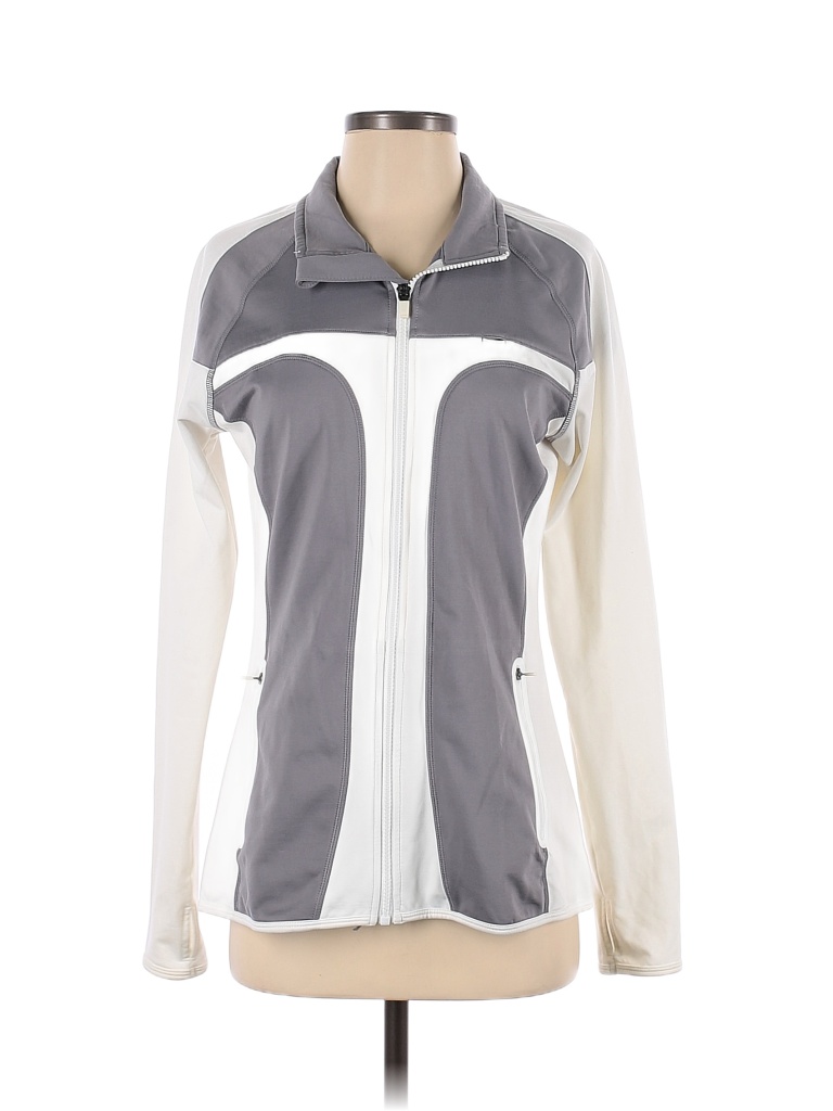 Fabletics Gray Track Jacket Size M 62 off thredUP