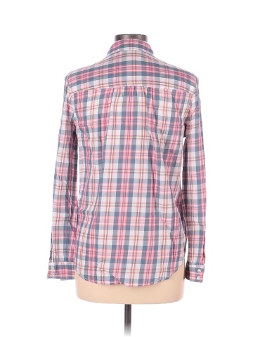 Lucky Brand 100% Cotton Gray Long Sleeve Button-Down Shirt Size M
