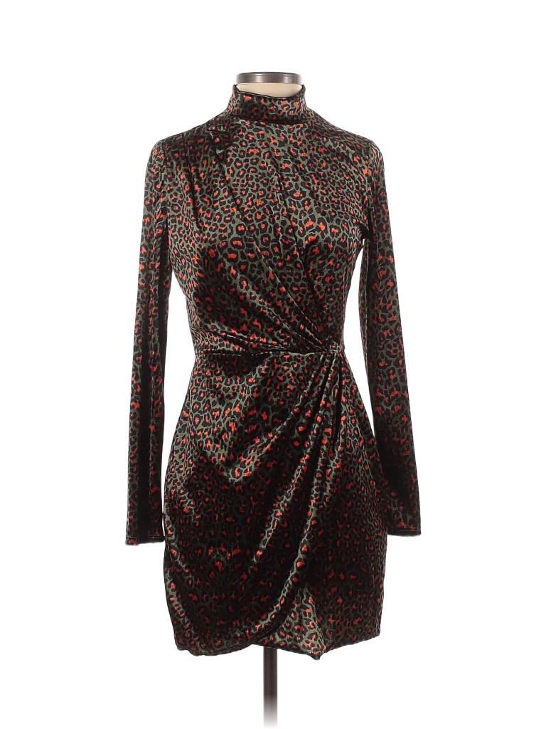 Black Halo Green Printed Briar Mini Dress Size 2 - 79% off | thredUP
