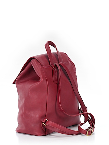 Coach Leather Backpack - back