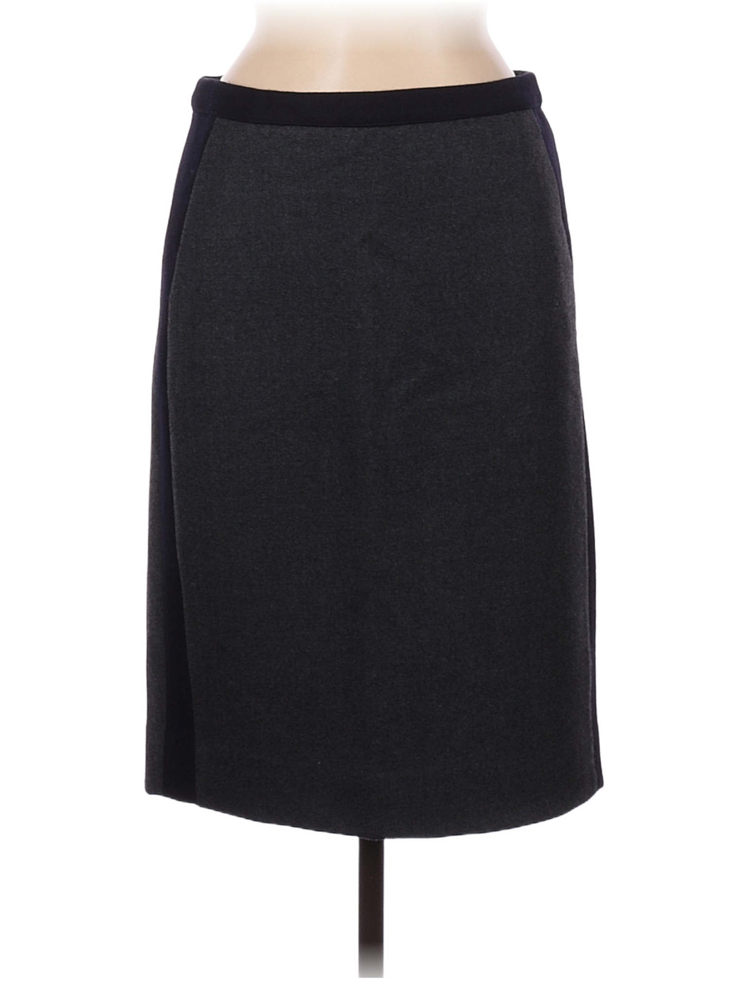 J.Crew 100% Wool Color Block Gray Wool Skirt Size 6 - 90% off | thredUP