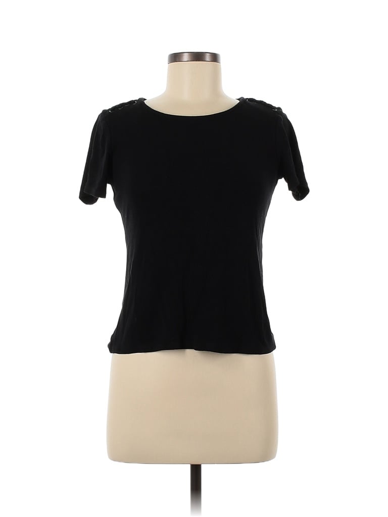 Pre-owned Catherine Catherine Malandrino Short Sleeve T-shirt In Black