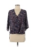 WAYF 100% Polyester Blue 3/4 Sleeve Blouse Size XS - photo 1